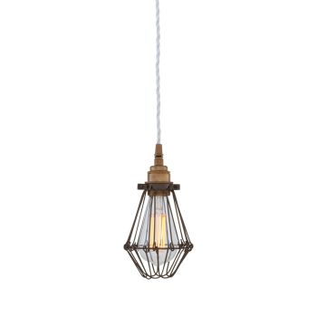 Beirut Industrial Slender Cage Pendant Light