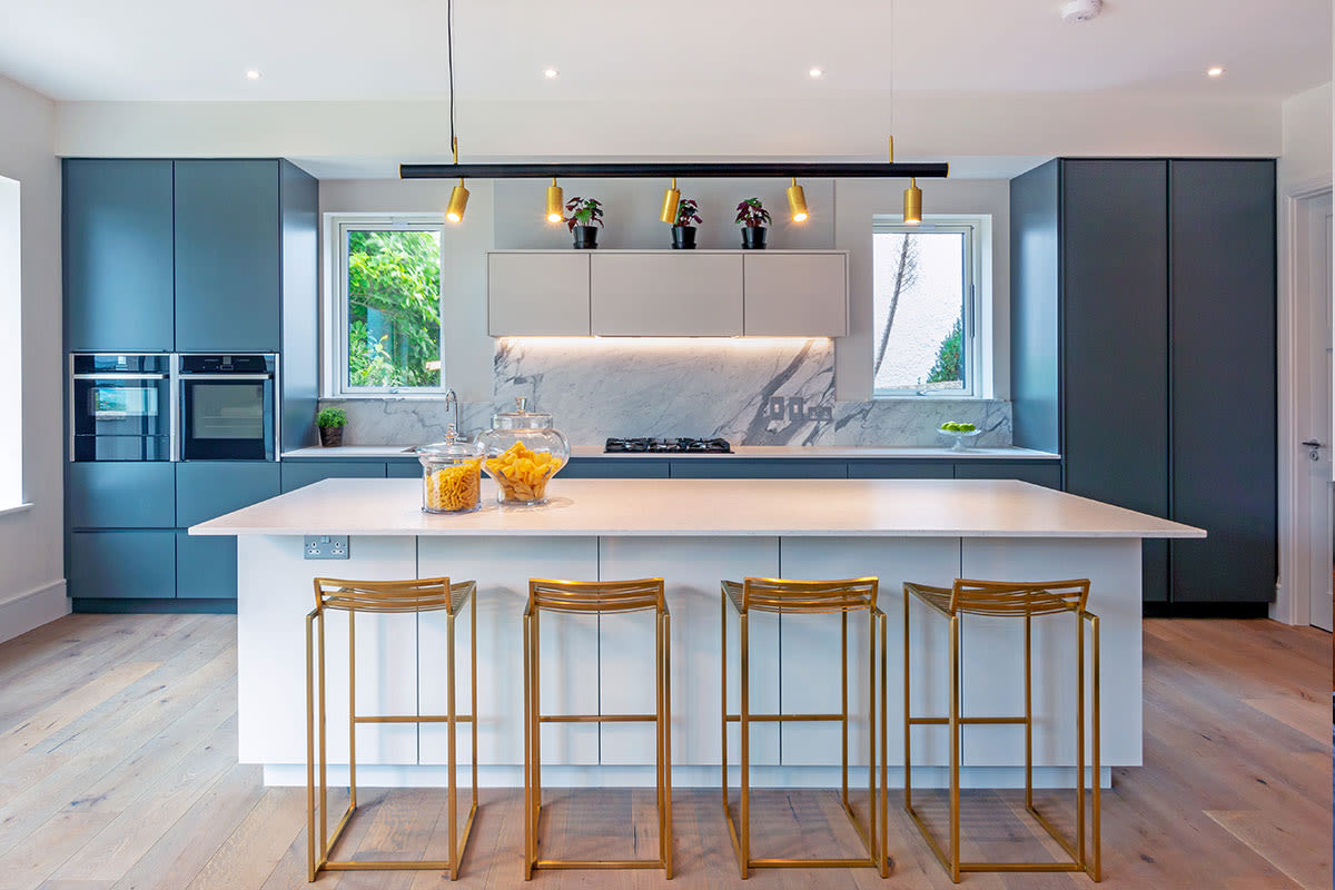 Kitchen Island Lighting Here Is What You Need To Know Mullan Lighting   Parliamentary Property Bespoke Linear Chandelier Mullan Lighting 