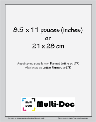 Image de Impression Format Lettre (8.5" x 11")
