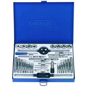 Tap, Die & Tapping Drill Set Metric - 37 Piece Carbon Steel M3 - M12