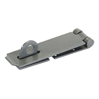 Hasp And Staple Heavy Hardened Steel Black Finish 178mm