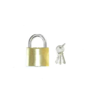 Padlock Solid Brass Medium Security Chromed Shackle 30mm Keyed Alike