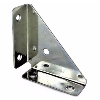 2 x CORNER BRACE/BRACKET BZP STEEL 125MM 5 2 x CORNER BRACE/BRACKET BZP STEEL 125MM 5