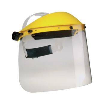 Safety Face Shield Complete with Headgear & 200mm Clear Polycarbonate Visor