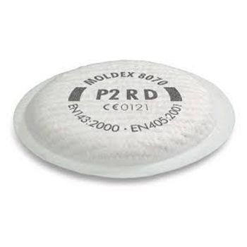 Moldex 8070 Replacement P2 Filter Discs for 8000 Series - 1 Pair