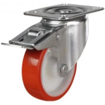 150mm H/Duty Swivel Castor With Brake