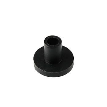 Mirror Screw Protective Spacer Sleeve - Flanged Black Rubber