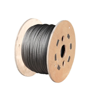 Galvanised Steel Wire Rope 3mm - 50 metre reel. SWL 108kg.