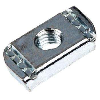 Channel Nut Plain (No Spring) BZP M8 for all 41mm Width Channel