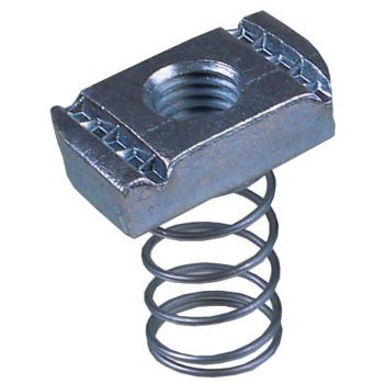 Channel Nut Long Spring BZP M10 for Deep 41 x 41mm Channel