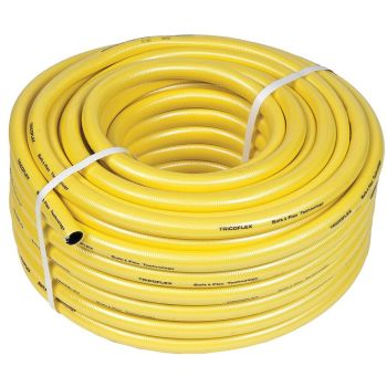 Water Hose Heavy Duty Yellow Reinforced 1/2" Bore - 50 metre Roll