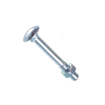 Coach Bolt Cup Square Hex Bolt & Nut BZP M12 x 220mm