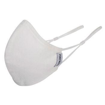 Prote-X 2 Ply Reusable White Fabric Face Mask