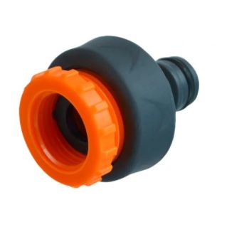 Hose Connector for Threaded Taps 1/2" or 3/4" with Male Quick Connector