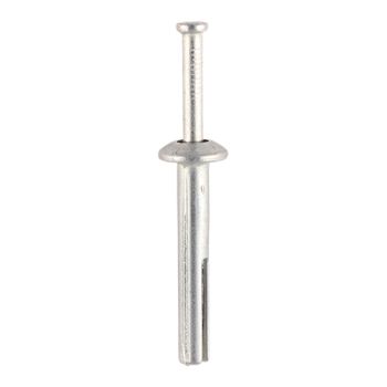 Nail-In Anchors Zamac Light Duty Masonry Fixings 6 x 50mm. 20mm Fixing