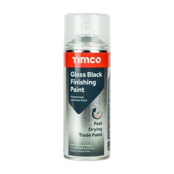 Black Gloss Aerosol Marking Paint - 380ml