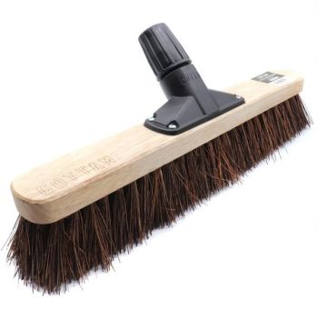 Bass Platform Broom Stiff 450mm/18" Complete with Handle and Stay.