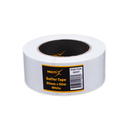 50mm X 50M White Gaffer Tape