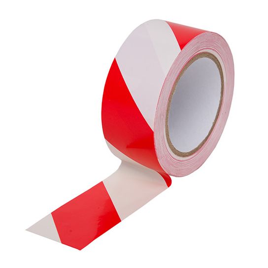 50mm X 33M Red/White Self Adhesive