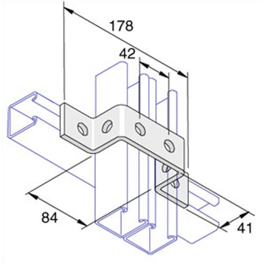 MF1043 Side-By-Side U Bracket