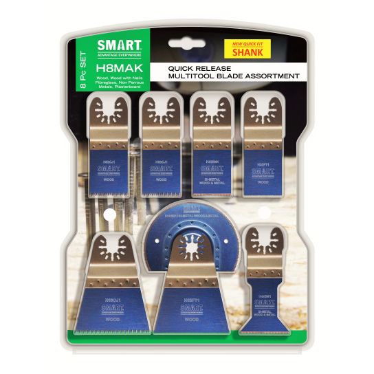 Trade 8 Piece Smart Multitool Blade Kit
