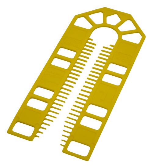 1mm 101 X 43mm Plastic Packer - Yellow