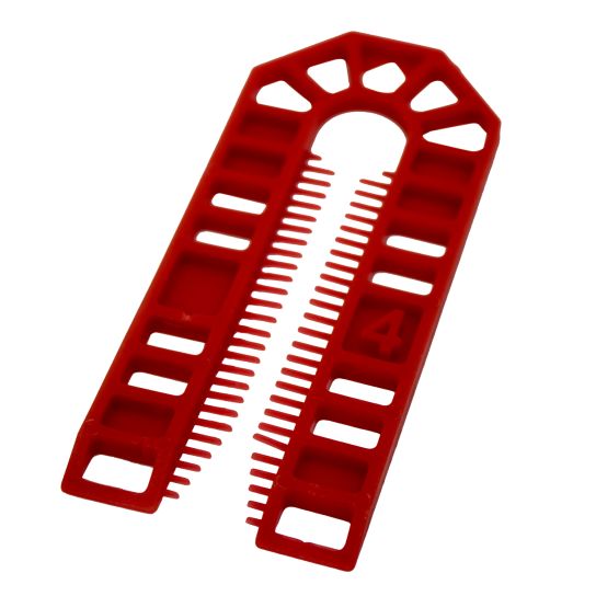 4mm 101 X 43mm Plastic Packer - Red