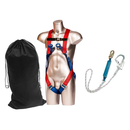 Full Body Harness C/W 2M Lanyard & Karabiner