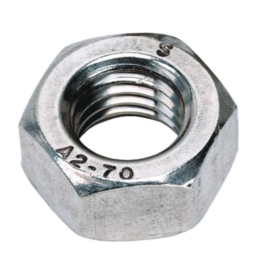 M16 A2 Stainless Steel Hex Full Nut