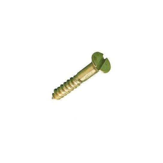 6 X 1 CSK Slot Brass W/Screws