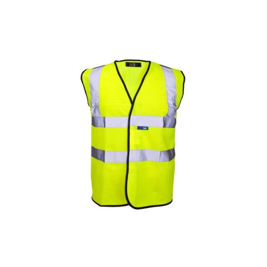 Large  Class 2 Hi-Vis Yellow Waistcoat