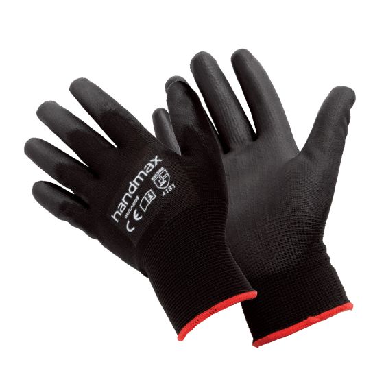 Medium Black PU Nylon Glove 3131 Cut Level 1 (SIZE 8)