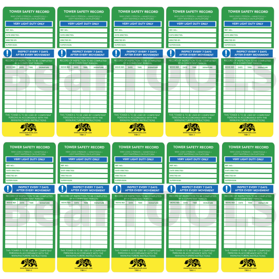Pk10 - Replacement Towertag Inserts