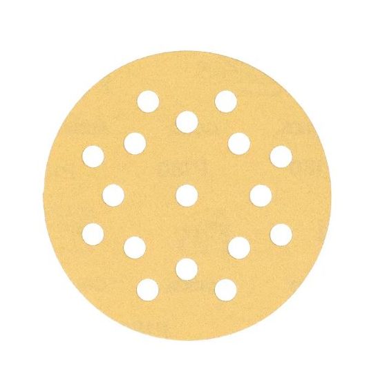 P100 150mm Hook & Loop Backed Sanding Disc Gold Aluminium Oxide
