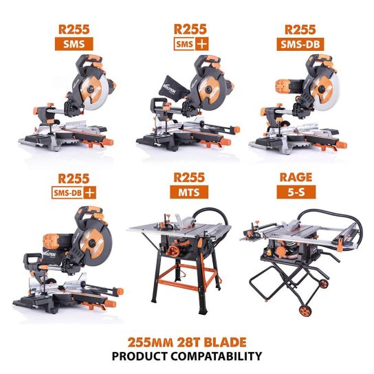 255X25.4X28 Evolution Multipurpose Saw Blade