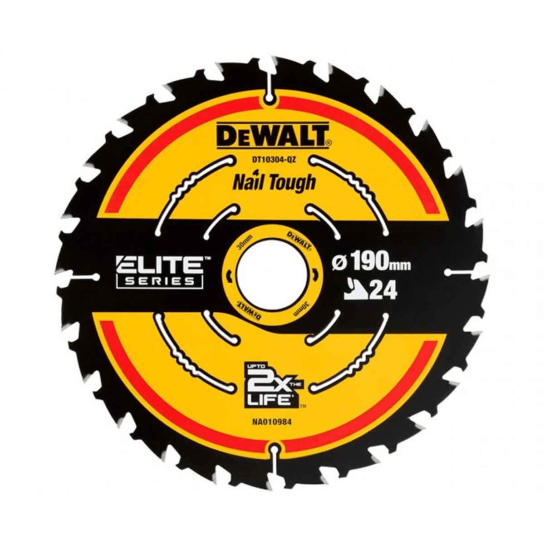 190X30X24 Teeth Dewalt DT10304-QZ Elite Wood Cutting Circular Saw Blade