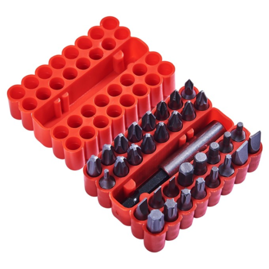 33 Piece S/Driver Bit Set + Mag Holder