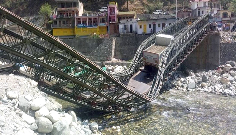 Bridge collapses, Gangotri highway