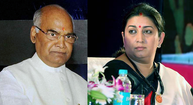 Smiriti Irani, Ramnath Kovind, BJP