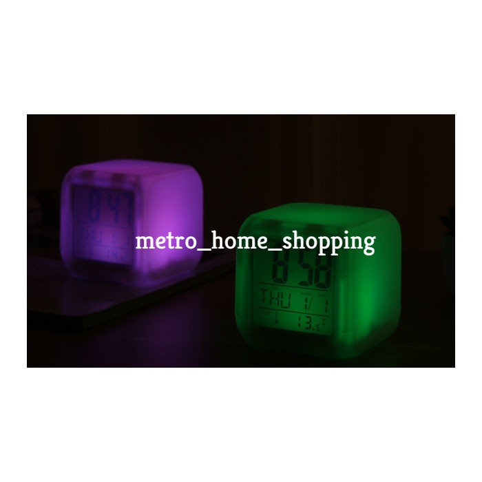 Jual Jam WekerJam Alarm WekerJam Meja Digital Berubah 7 Warna Mhs148