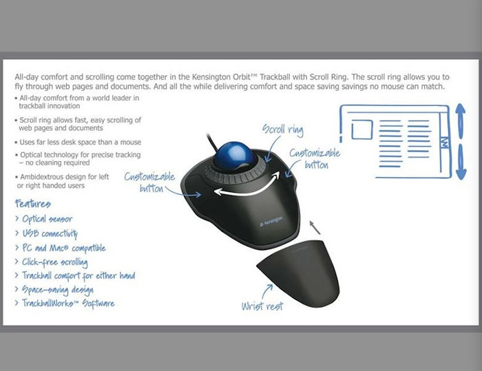 Jual Kensington -Orbit Trackball with 