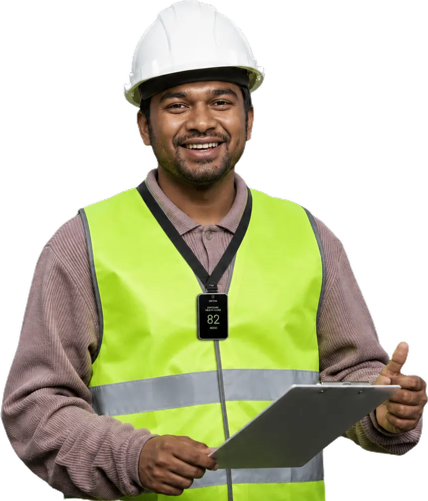 A CCG with his ORTON sensor and screening clipboard