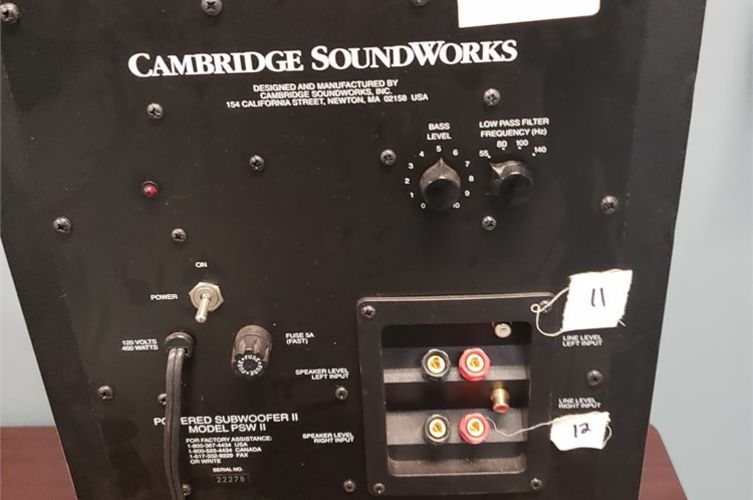 cambridge soundworks subwoofer repair