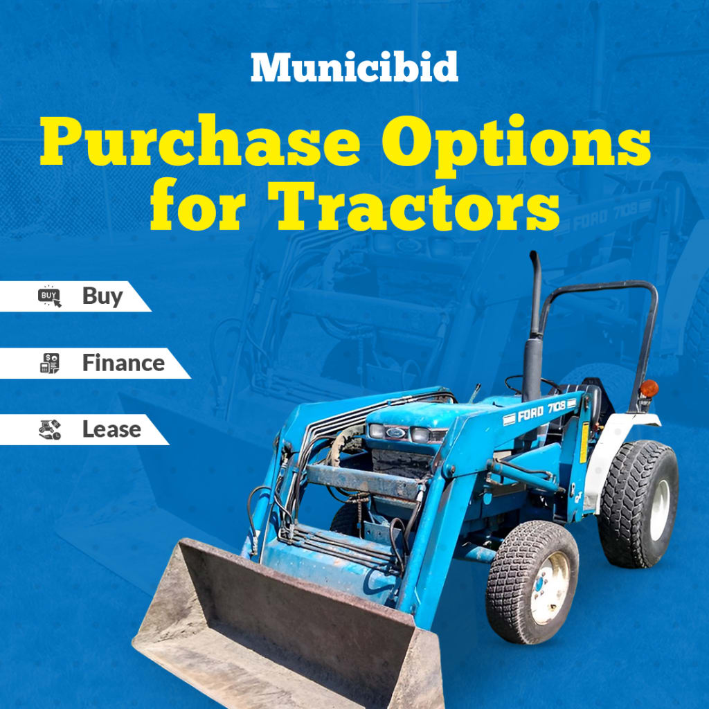 Purchase options for tractors infographic
