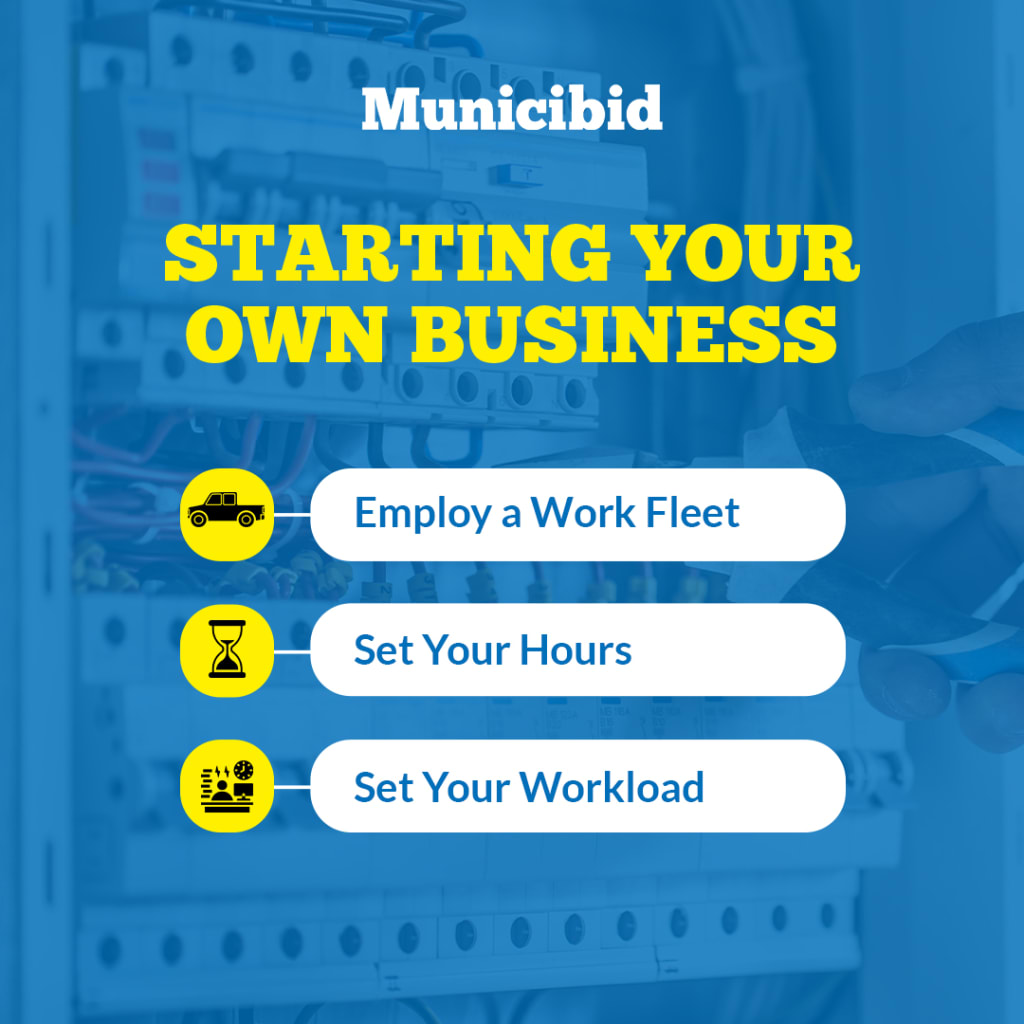 Starting Your Own Business infographic