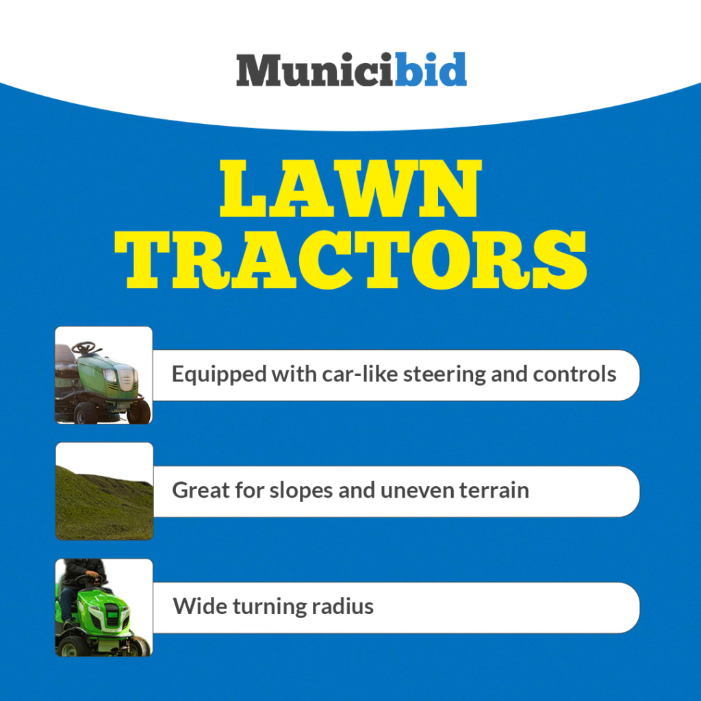 Lawn tractors infographic