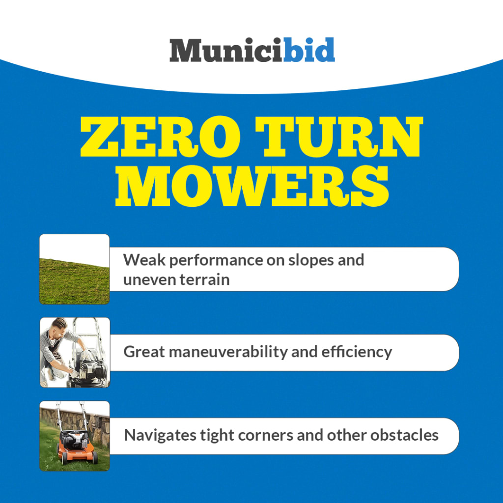 Zero turn mowers infographic