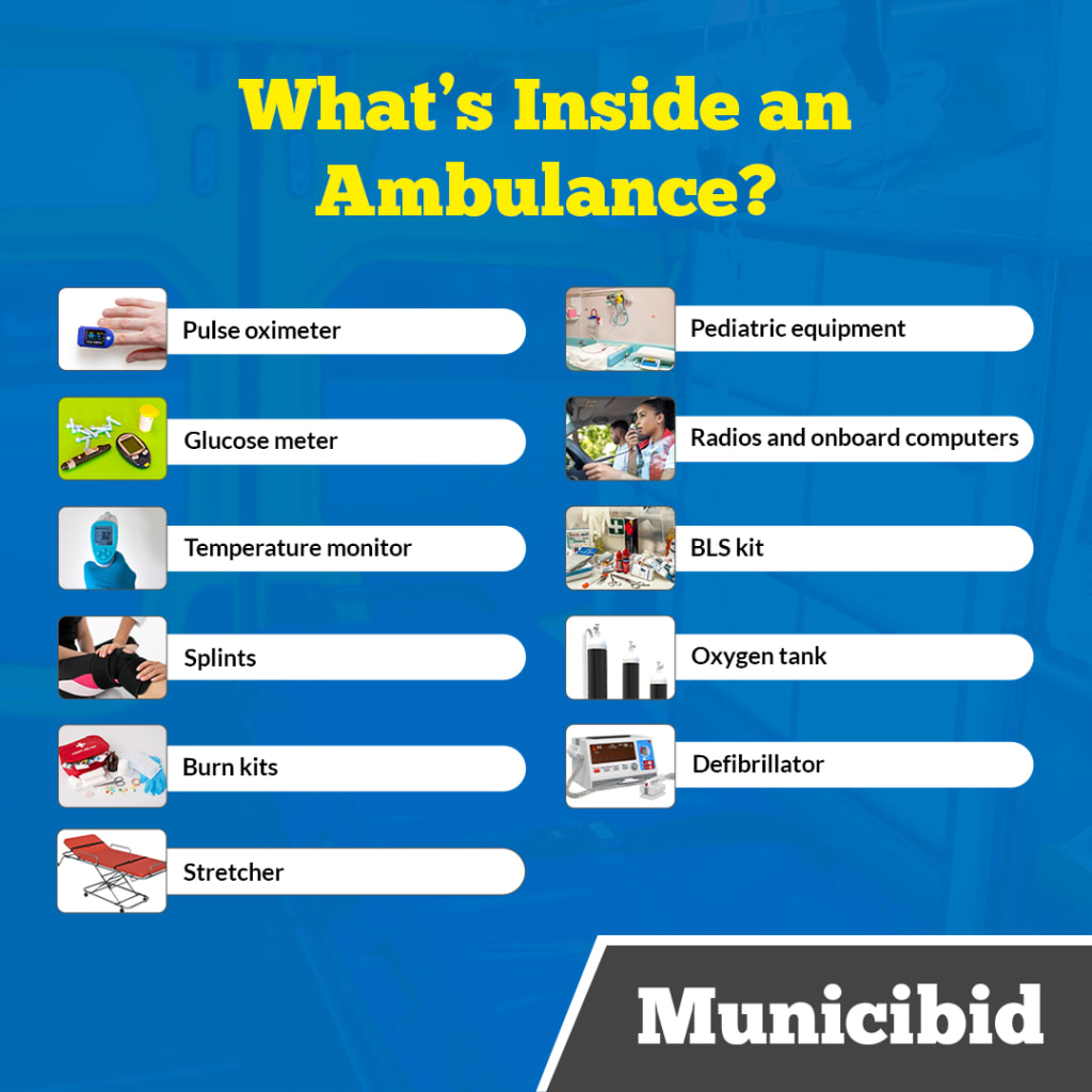 What's Inside an Ambulance infographic