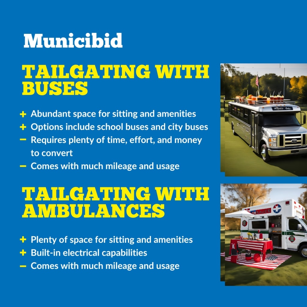 Tailgating with Buses and Ambulances infographic