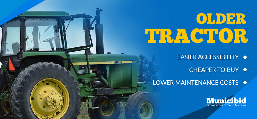 Expensive Heavy Equipment - older model tractor features